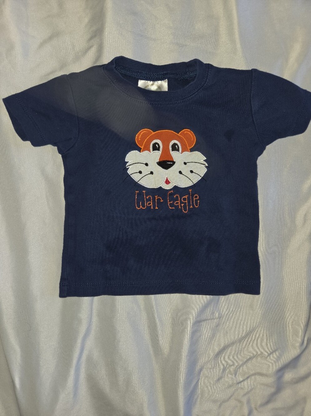 Navy Blue Aubie Face Tee